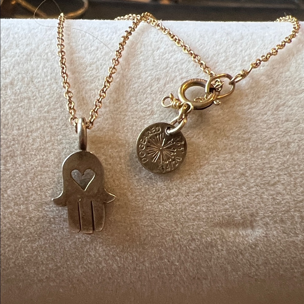 14k gold over Sterling Silver Dogeared necklace